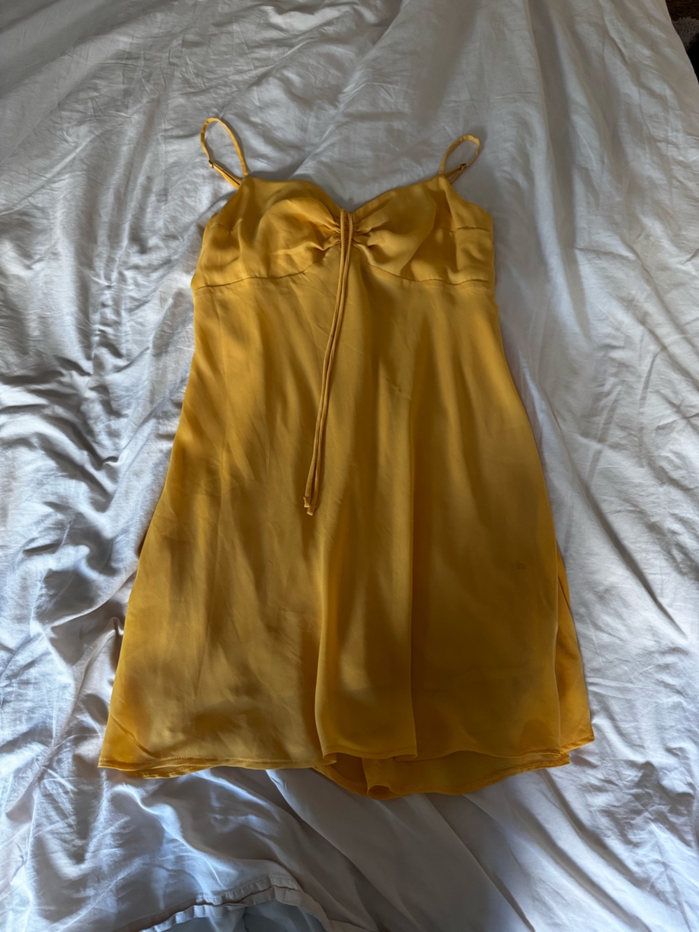 Abercrombie & Fitch Mustard Yellow cocktail dress